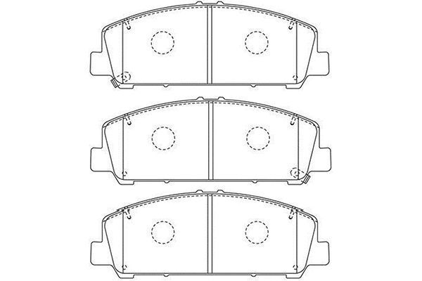 KAVO PARTS Комплект тормозных колодок, дисковый тормоз BP-6621